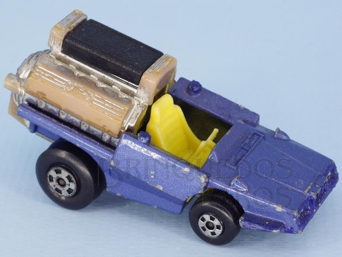 Brinquedo antigo Tyre Fryer Superfast Brazilian Matchbox Inbrima azul Década de 1970