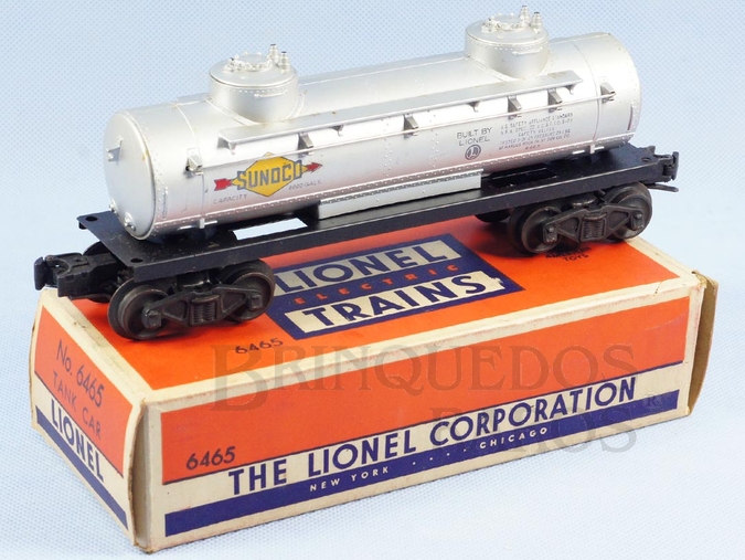 Brinquedo antigo Vagão 6465 Sunoco Tank Car ano 1951 a 1956