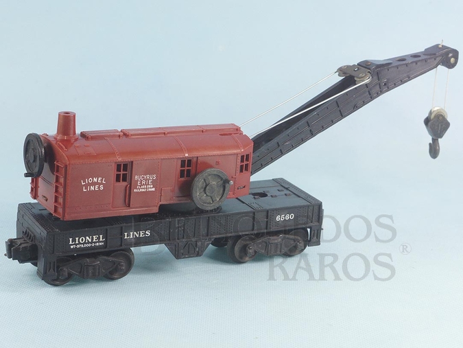 Brinquedo antigo Vagão 6560 Bucyrus Erie Crane metal Trucks Ano 1955 a 1958