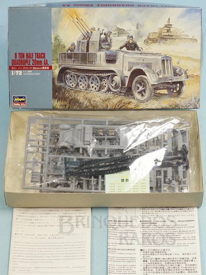 Brinquedo antigo Veículo militar German 8 Ton. Half Track