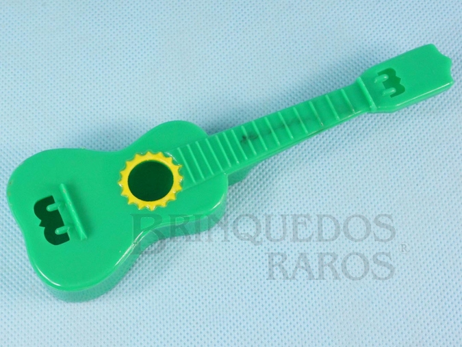 Brinquedo antigo Violão para elásticos com 17,00 cm de comprimento Década de 1960