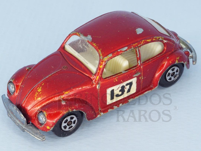 Brinquedo antigo Volkswagen 1500 Saloon Superfast Transitional Weels vermelho metálico