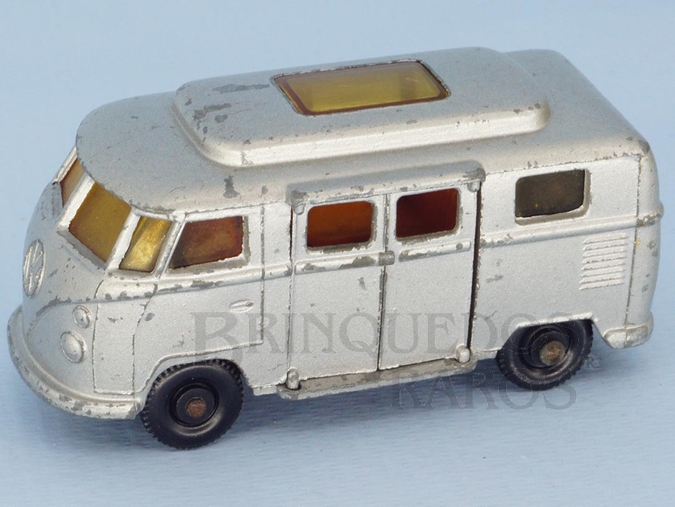 Brinquedo antigo Volkswagen Camper Black Plastic Regular Weels