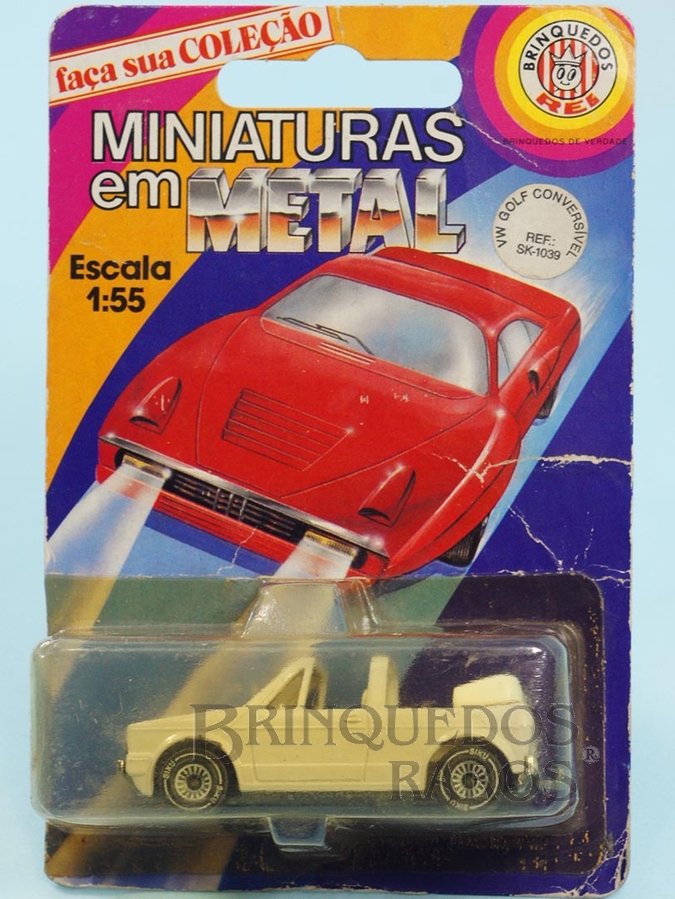 Brinquedo antigo Volkswagen Golf Conversível Brasilianische Siku Blister Lacrado Alfema Década de 1980