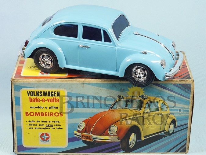 Brinquedo antigo Volkswagen Sedan com 26,00 cm de comprimento Perfeito estado 100% original Versão de Passeio Sistema Bate e Volta Anos 1977 a 1979