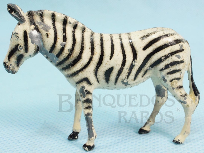 Brinquedo antigo Zebra Zoo Série Década de 1950